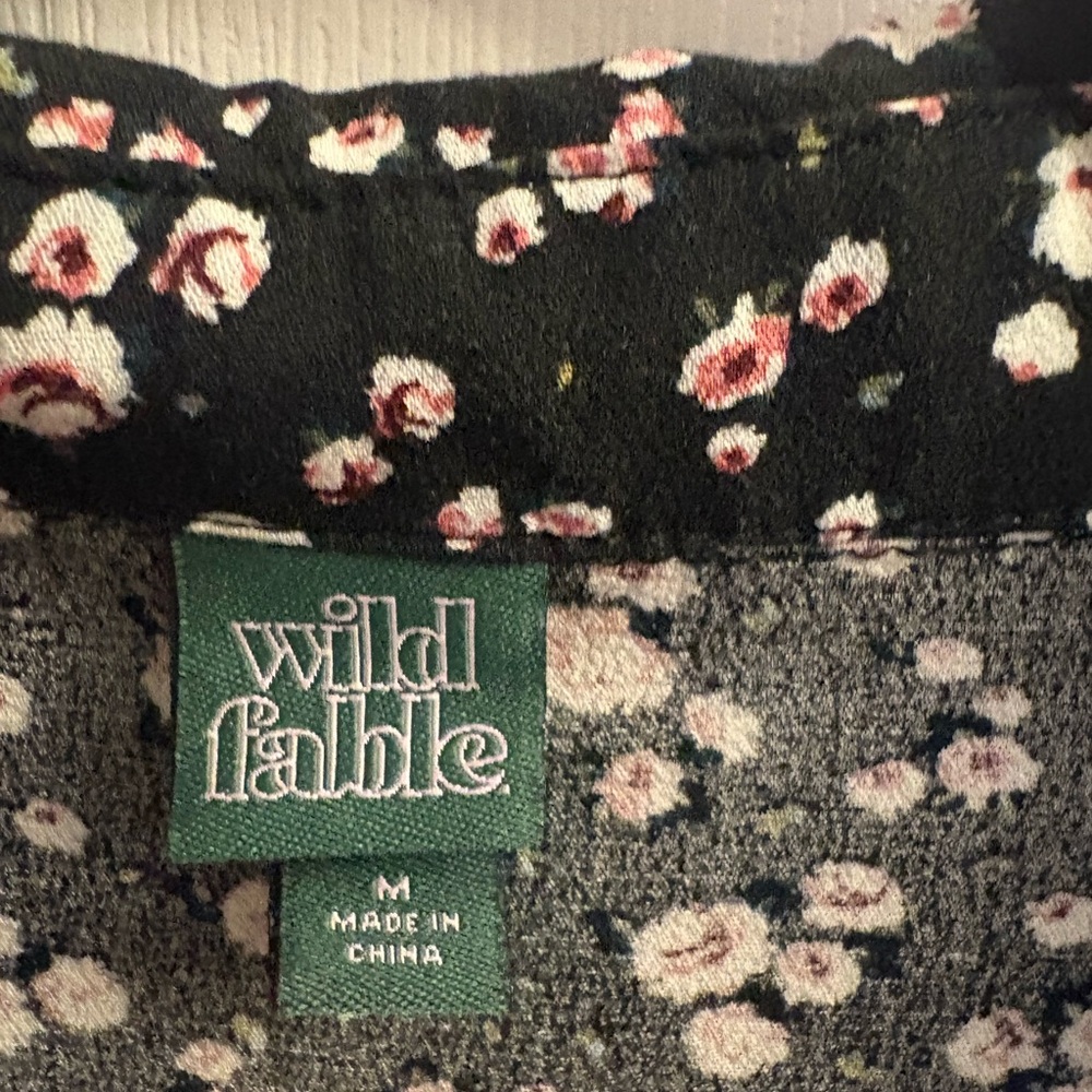 Floral Long Sleeve Dress Wild Fable Dress - Picture 6 of 6